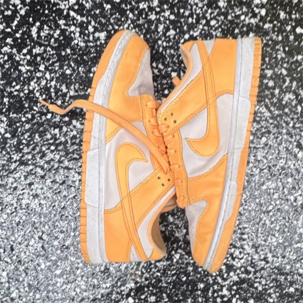 Nike Dunk Low Low Top Colorblock Lace-Up Men's Sneakers Orange Gray DD1503 2022